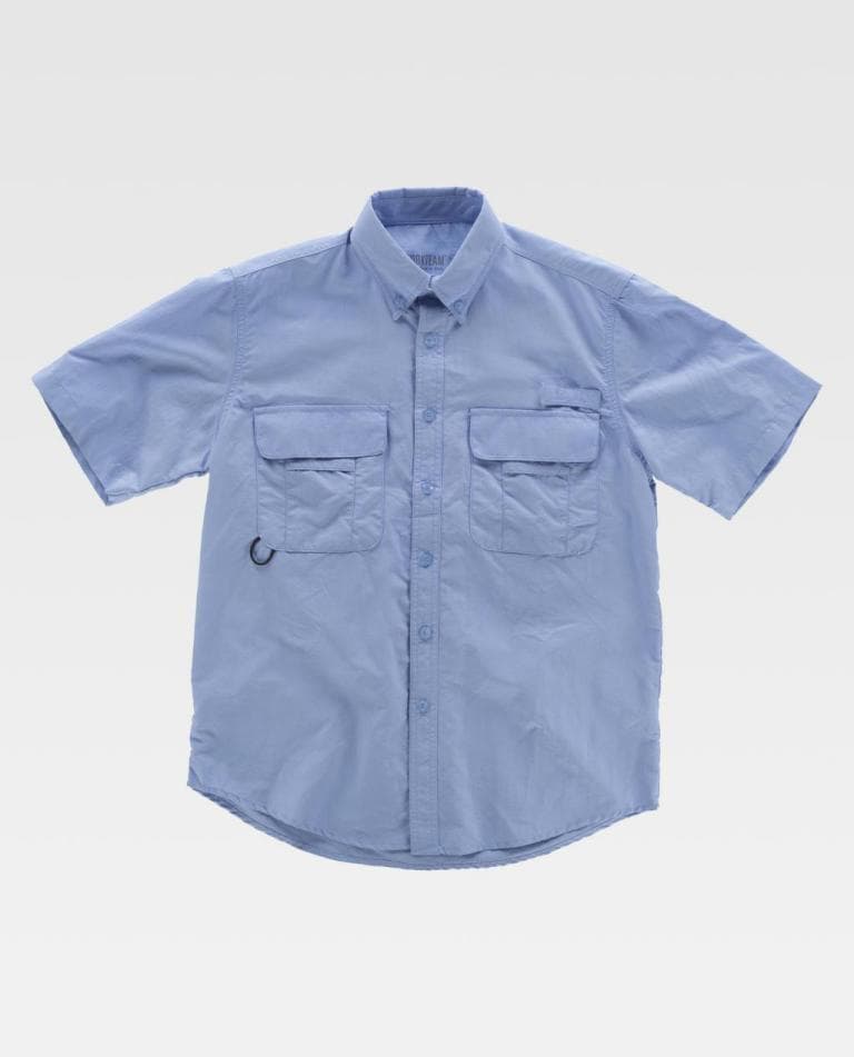 Camisa safari de manga corta con botones, modelo B8510 (camisa para personalizar)
