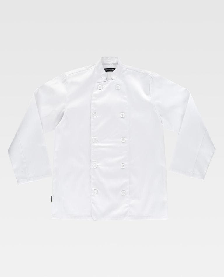 Chaquetilla de cocina unisex de manga larga, modelo B9002 (bata o delantal para personalizar)